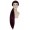 Women Long Sleek Purple Ponytail Rapper Wig Purple