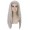 Women Long Length Belgium Born Youtuber Wig White