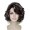 Women Brown Highlighted Color Wavy Short Length Trendy Empress Wig Brown