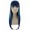 Adult Women Dark Blue Color Straight Medium Length Trendy Wig Dark Blue