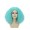Adult Women Shoulder Length Curly Witch Wig Light Blue
