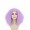 Adult Women Shoulder Length Curly Witch Wig Light Purple