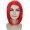 Adult Womens Halloween Cosplay Shoulder Length Flapper Costume Wig Red