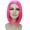 Adult Womens Halloween Cosplay Shoulder Length Flapper Costume Wig Dark Pink
