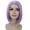 Adult Womens Halloween Cosplay Shoulder Length Flapper Costume Wig Light Purple