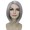 Adult Womens Halloween Cosplay Shoulder Length Flapper Costume Wig  Dark Grey