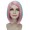 Adult Womens Halloween Cosplay Shoulder Length Flapper Costume Wig Mixed Pink