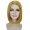 Adult Womens Halloween Cosplay Shoulder Length Flapper Costume Wig Gold