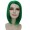 Adult Womens Halloween Cosplay Shoulder Length Flapper Costume Wig Green