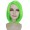Adult Womens Halloween Cosplay Shoulder Length Flapper Costume Wig Light Green