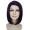 Adult Womens Halloween Cosplay Shoulder Length Flapper Costume Wig Dark Purple