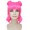 Adult Women Short Double Bun Space Galaxy Wig Dark Pink