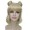 Adult Women Short Double Bun Space Galaxy Wig Blonde