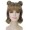 Adult Women Short Double Bun Space Galaxy Wig Mixed Blonde