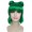Adult Women Short Double Bun Space Galaxy Wig  Green