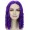 Adult Women 14 Inch Shoulder Length Weave Curly Goldilocks Wig Purple