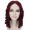 Adult Women 14 Inch Shoulder Length Weave Curly Goldilocks Wig Burgundy