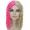 Adult Women 14 Inch Shoulder Length Weave Curly Goldilocks Wig Blonde/Pink