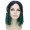 Adult Women 14 Inch Shoulder Length Weave Curly Goldilocks Wig Ash Green