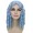 Adult Women 14 Inch Shoulder Length Weave Curly Goldilocks Wig Ice Blue Blend