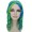 Adult Women 14 Inch Shoulder Length Weave Curly Goldilocks Wig Green Ombre