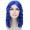 Adult Women 14 Inch Shoulder Length Weave Curly Goldilocks Wig Dark Blue