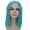 Adult Women 14 Inch Shoulder Length Weave Curly Goldilocks Wig Light Blue