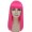 Adult Women 18 Inch Silky Medium Straight Length Diva Wig Dark Pink