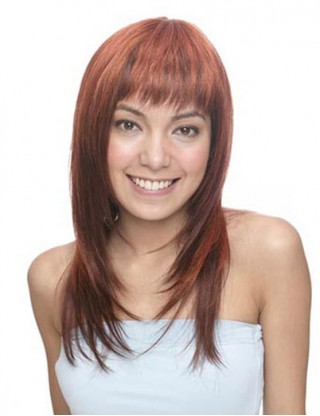 Pretty Sharon 全假髮 女士長直髮逼真假髮自然卷 修臉時尚長假髮女SRN-1023