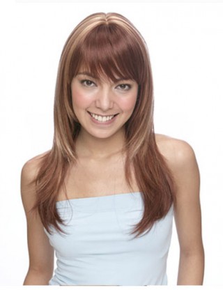 Pretty Sharon 全假髮 女士長直髮逼真假髮自然卷 修臉時尚長假髮女SRN-1024