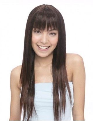 Pretty Sharon 全假髮 女士長直髮逼真假髮 修臉時尚長假髮女SRN-1028