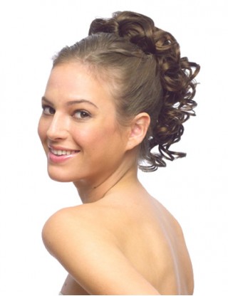 Pretty Sharon 馬尾 仿真發短款蓬松卷發馬尾 小波浪假馬尾SRN-5002