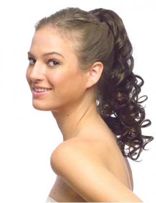 Pretty Sharon 馬尾 仿真發馬尾 短款蓬松卷發馬尾 小波浪假馬尾SRN-5008