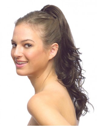 Pretty Sharon 馬尾 逼真卷發假發 大波浪卷馬尾 短發假卷馬尾辮仿真接發片綁式梨花SRN-5012