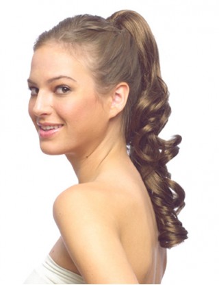 Pretty Sharon 馬尾 逼真卷發假發 大波浪卷馬尾 短發假卷馬尾辮仿真接發片綁式梨花SRN-5013