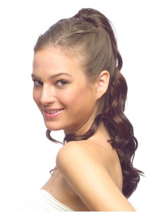 Pretty Sharon 馬尾 逼真大波浪假發女士假發 長卷發馬尾長發 女梨花頭中長款馬尾SRN-5016