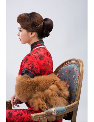 Lesalon 髪包 品牌假髪髪包 可愛女生盤髪頭飾 新娘造型時尚花苞髪髻64605