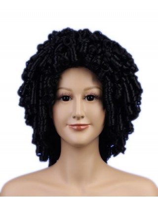 Pretty Sharon 全假髮 短卷髮假髮 女士蓬松中長卷髮 甜美可愛複古頭套SRN-1049