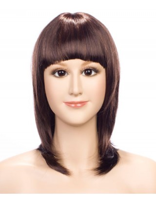 Pretty Sharon 全假髮 中長髮微翹假髮女 甜美仿真整頂假髮套微卷SRN-2064