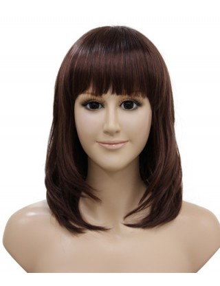 Pretty Sharon 全假髮 中長直髮自然卷假髮女 甜美仿真整頂假髮套微卷內扣SRN-3070