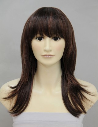 Wigs2you 全假髮 日本正品 長款 直 外翹 清爽 時尚 齊劉海 氣質OL型W-202