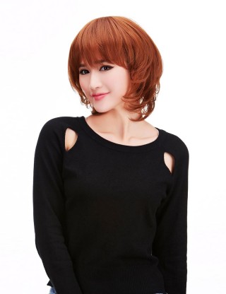 Wigs2you 全假髮日本正品假髮耐熱短髮直髮碎瀏海蓬鬆修臉時尚bobo頭W-221