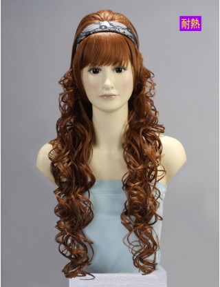 Wigs2you 全假髮 日本正品 耐熱 長 蛋花卷 甜美 可齊可斜劉海 氣質OL型W-237