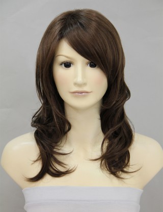 Wigs2you 全假髮 日本正品 常溫絲 長 卷 斜劉海 氣質OL型W-501