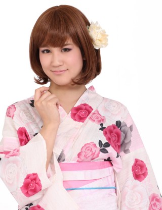 Wigs2you 全假髮 日本正品 可齊可斜劉海 高溫絲 中長款直髮 氣質 時尚假髮W-753