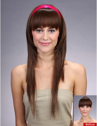 Wigs2you 半假髪 日本正品 長 碎直 修臉 清純 清爽 甜美可愛 時尚W-806