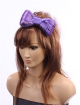Wigs2you 髪飾 日本正品 可愛 甜美 活潑 時尚 髪夾式紫色蝴蝶髪飾W-8209
