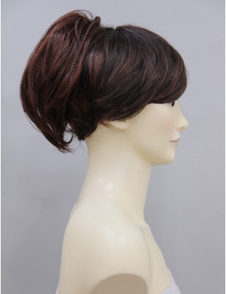Wigs2you 髪飾 新款時尚辮子短馬尾髪飾 髪圈式馬尾頭飾W-8216