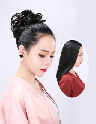 Wigs2you 接髪片 日本正品 長 可愛 時尚 非主流日韓系百變髪繩 甜美可愛型W-705 
