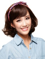 Wigs2you 全假髮 假髮中長款卷髮梨花頭 女生蓬松bobo頭套 逼真高溫絲全假髮WS-2007 
